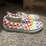 Vans  women Colorful Checkered Slip-On Sneakers Photo 1