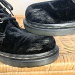 Dr. Martens  Page Black Velvet Combat Boots Size 7 Photo 6