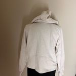Aerie  Women's  Zip-Up Hoodie Light gray/heather white Photo 4