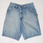 Old Navy Vintage 90s High Waisted Denim Carpenter Shorts Photo 3