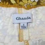 Ghanda Rosa Flares Brown Sadie Floral Bell Bottom Pants Yellow Size XS Photo 10