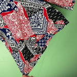 Vintage Roo Crossing Paisley Boho Shorts Pull On size small Red Photo 7