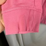 Lands' End Serious Sweats Womens Sweatshirt Crew Neck Pink Cotton Blend Large Photo 5