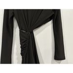 Off-White Black Cut Out Draped Ruched Dress IT 42 NWOT Photo 8