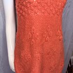 Uncle Frank  crochet knit burnt orange sleeveless sweater dress xsmall Photo 5