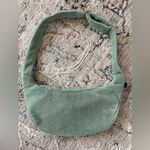 Haomy Banana‎ St Tropez Sling Bag Light Green Terry Cloth Crossbody Photo 2