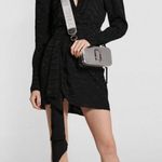 Ronny kobo Lilian Jacquard Zebra Mini Dress Black Photo 1