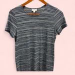 Cute flowy navy stripe short sleeve J. Jill dress casual pool brunch pockets Blue Photo 2