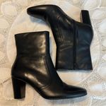Roma Bass  Black Leather 3” Heels Ankle Boots Booties Women’s Size 9 Professional Photo 1