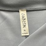 Cubism Women's Blue High Low Tie Back Removable Snap Hood Snap Closure Hoodie XL Photo 7