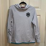 Star Wars Galaxy Edge Mandalorian 709 hooded sweatshirt gray size large Photo 0