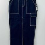 True Religion denim cargo maxi skirt size 27 NWT Photo 0