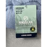Magellan  Outdoors Women's Long Lodge‎ Socks Aloe Infused Blue Pom Pom Medium Photo 2