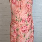 White Stag floral chiffon midi dress size 10 Y2K sleeveless Photo 4