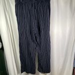 Ralph Lauren Lauren XL Blue White Striped Drawstring Viscose Wide Leg Pants Photo 9