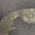 Zadig & Voltaire Black Cashmere Sweater with Silver Rhinestone Skull W1959 Sz L Photo 4