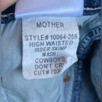 MOTHER SUPERIOR HIGH WAISTED RIDER SKIMP JEANS SIZE 23 Blue Photo 11