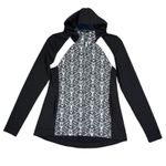 Anthropologie Pure & Good Jacket Womens Small Gray White Jacquard Good Tara Photo 0