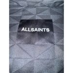 ALLSAINTS Peckham Geometric Jacquard women’s Puffer Jacket size 12 New no tags Black Photo 9