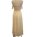 Urban Outfitters Amelia Off The Shoulder Neutral Smocked Midi Maxi Dress Photo 10