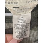 Lucky Brand  Womens Casual Top Green Camo Short Sleeve Scoop Neck Stretch S Photo 2