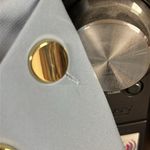 ZARA dress shorts baby blue gold buttons #1608/032/406 Size XS blogger favorite Photo 13