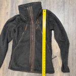 Kuhl Gray Green Flight Fleece Jacket Womens Sm Full Zip Stowable Hood Gorpcore Photo 9