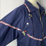 Euro Club Golf Full Zip Front Sweatshirt 43PE Blue Size M Photo 2