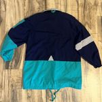 Vintage 90s Braetan Retro Green Blue Teal Windbreaker Coat Jacket Womens Medium Photo 5