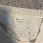 Boutique Cable Knit White Sweater  Photo 2
