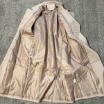 Belted Trench Coat Long Sleeve Coat parka raglan sleeve Rain coat cardigan blaze Tan Photo 9