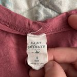 Lazy sundays  mauve crop tie front loose sleeve top long sleeve Photo 3