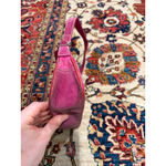 Coach Vintage Y2K  Signature Hot Pink Suede Canvas Demi Shoulder Bag Photo 5