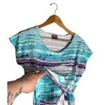 Chico's Chico’s Maxi Dress Coastal Size Small Summer Colorful Blue Purple Beach Photo 2