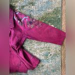 Vintage A Calico Creation hand painted garden pink denim blazer, size medium Photo 6