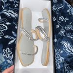 Badgley Mischka NIB! Thina Jeweled Flat Slide Photo 9