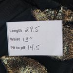 Buddy Love Black and Metallic Gold Leaf Mini Cocktail Dress NWOT Size XS Photo 1