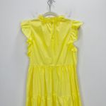 Marie Oliver  Taren Mini Dress A Line Ruffle Tiered Cotton Sundrop Yellow Small Photo 8