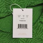 ANDIE NWT  Augusta Jacket Green Cropped Snap Front Abstract Zebra Pattern Top M Photo 7