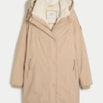Hollister Faux Fur-Lined Parka - Tan - Women's Size XL - 344-413-0022-411 Photo 0