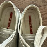 Prada Women's Metallic Silver Sneakers Size 38 Photo 9