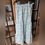 Who What Wear  hydrangeas print wrap maxi skirt ruffle tiered midi plus floral Photo 5