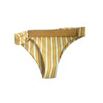 Mustard Yellow and white strip d Bikini color sz Medium Photo 3