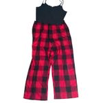 Victoria's Secret Victoria Secret Red Black Metallic Plaid 3 Piece Pajama Set Womens XL/XXL Photo 2