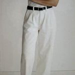 Madewell  The Harlow Wide Leg Baggy Straight Jeans in Natural White Size 32 Photo 1