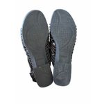 Munro  Sandal Size 10 Black Leather Open Toe Block Heel Photo 7