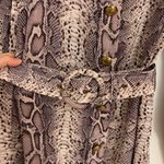 Zimmermann  bow snake-print crepe de chine midi shirt dress Photo 5