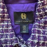 House of Harlow Women's 1960 Purple Blazer Chic Style Tweed Workwear Size M Photo 3