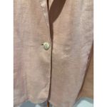 J. Jill Love Linen Blazer Women's Small S Peach Pink Casual Career Jacket Photo 1
