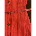 Billabong  Linen Blend Mini Dress Women Medium Hot Pink Sun Beachy Coastal Surfer Photo 13